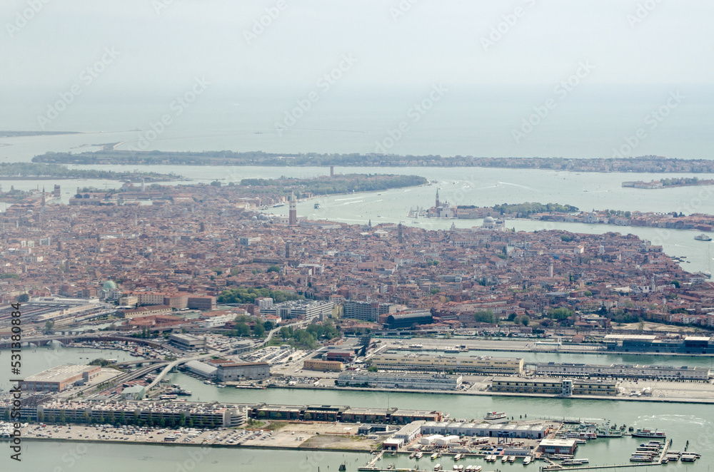 Aerial View of Venice Historic Centre
