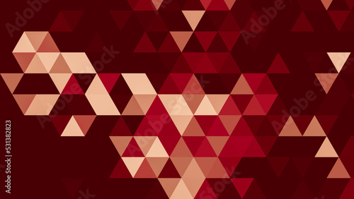 Red polygonal pattern Abstract geometric background Triangular mosaic, perfect for website, mobile, app, advertisement, social media