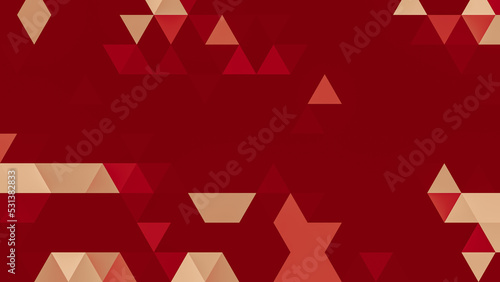 Red polygonal pattern Abstract geometric background Triangular mosaic  perfect for website  mobile  app  advertisement  social media