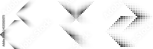 Linear halftone dots Design .elements for your design. vector illustration