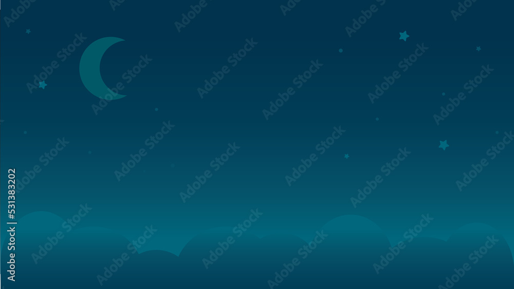 Christmas Winter Night Sky with Snow Background Christmas Winter Night Sky with Snow Background