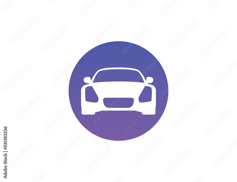 Sport car logo design illustration