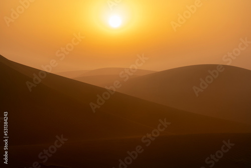 sunset in the desert © ahmed