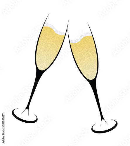 Verres de champagne