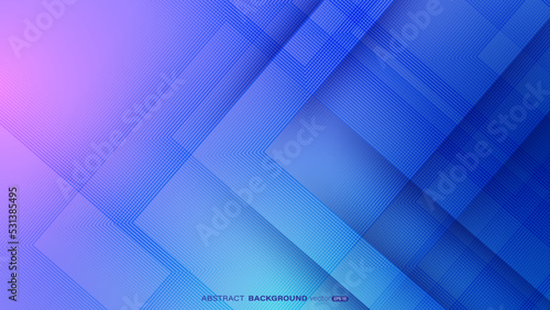 Abstract diagonal blue lines overlap on gradient background