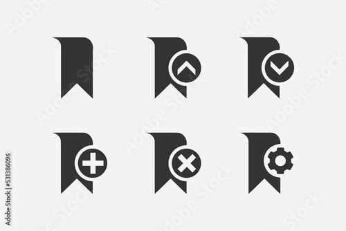 Bookmark vector icon. Bookmark icon symbol. Bookmark vector illustration on isolated background. Education sign for mobile concept and web design