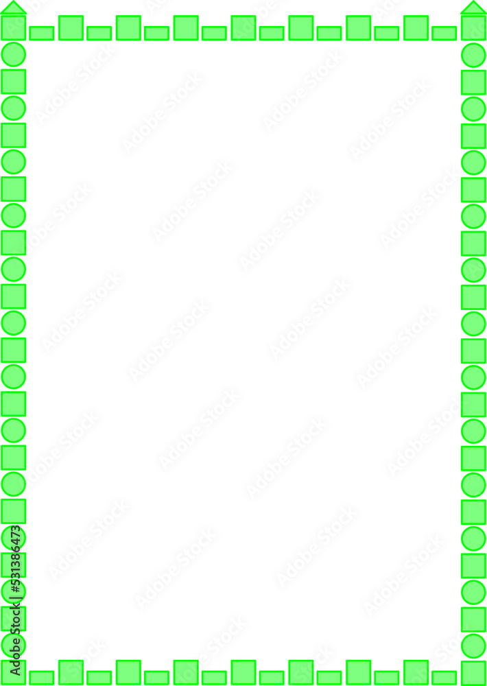 green border green border