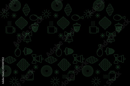 black abstract background with green elements