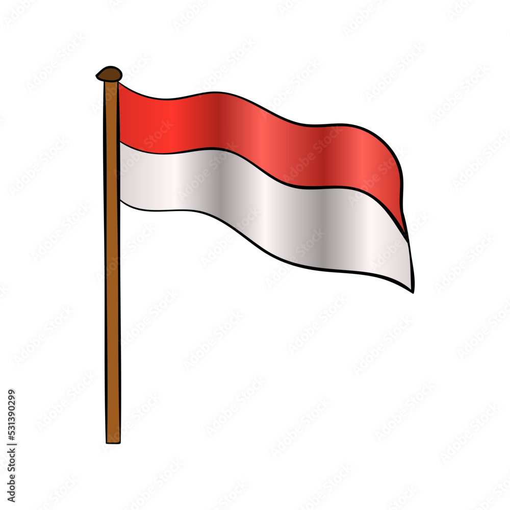 flag indonesian simple prider august 17 happy patriot day celebration state flag indonesian simple prider august 17 happy patriot day celebration state