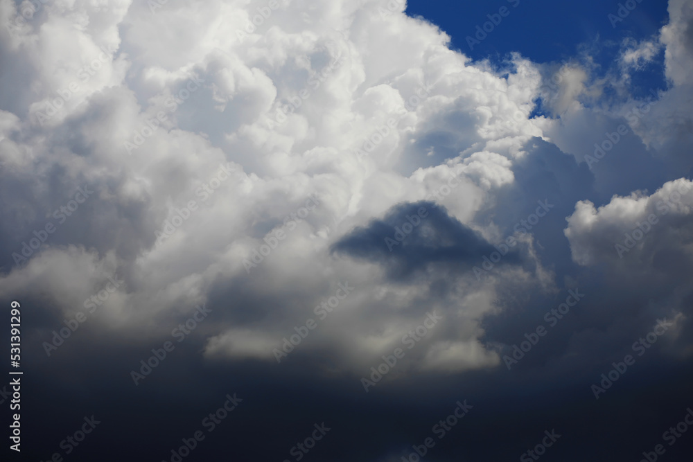 High clouds in the summer sky. Sky background. Meteorological observations of the sky. High clouds in the summer sky. Sky background. Meteorological observations of the sky.