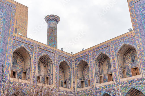 Ulugbek madrasah. Registan square. Samarkand city, Uzbekistan.