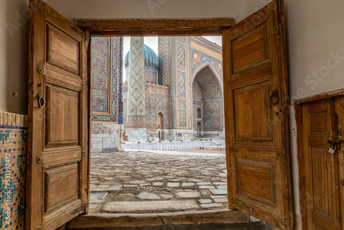 Registan square. Samarkand city, Uzbekistan.