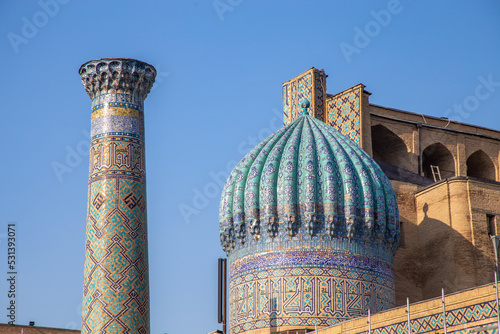 Registan square. Samarkand city, Uzbekistan.