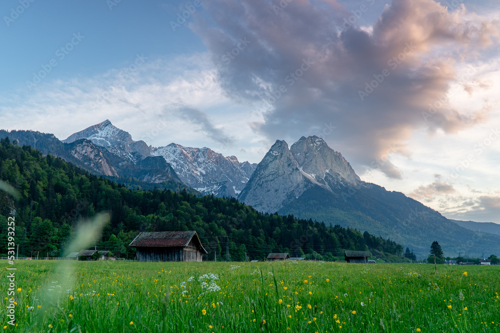 Bavarian landscapes and mountains