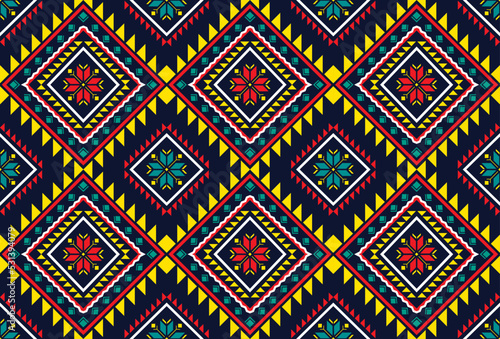 ethnic pattern. Traditional pattern .Geometric pattern. oriental sarong african Abstract. Design for background,carpet,wallpaper,clothing,wrapping,Batik,sarong,fabricate,Vector illustration embroidery