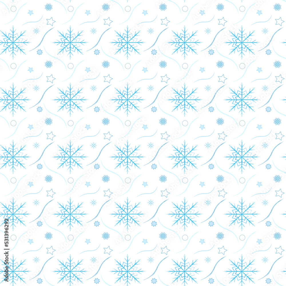 beautiful seamless pattern of snowflakes on a light background beautiful seamless pattern of snowflakes on a light background