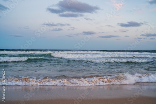 waves on the beach