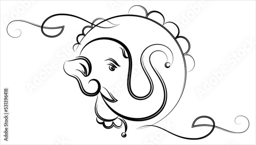 Ganesha Pen Ink Style M_2209010