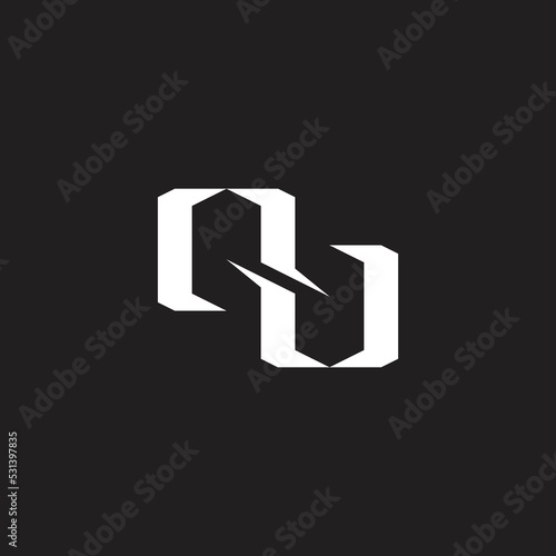 letter qb talk bubble logo vector