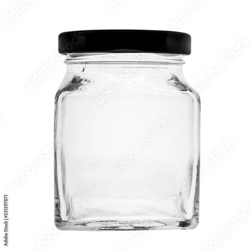 Empty Glass jar 