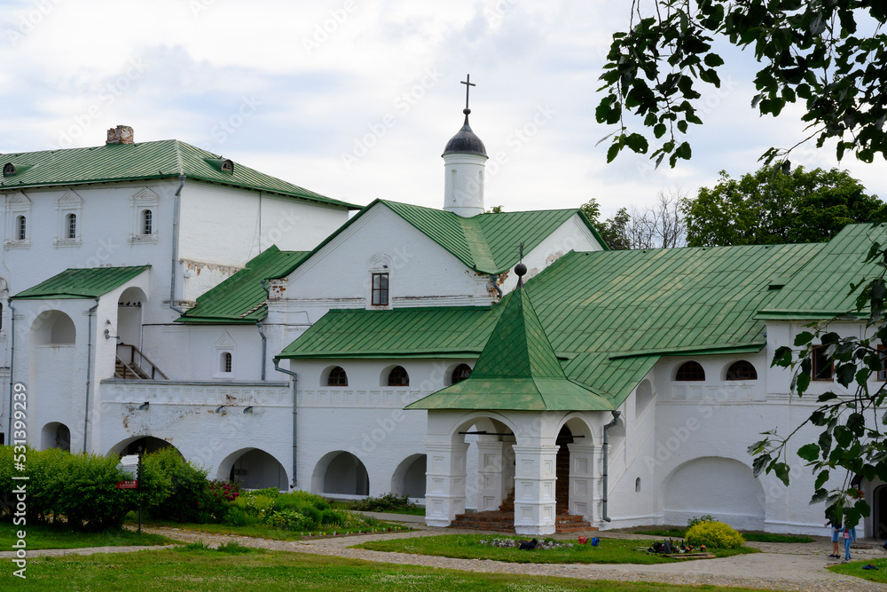 Entrance to the chambers of the medieval Kremlin in Suzdal, Russia