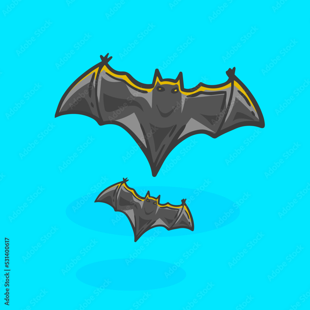 Fototapeta premium Hand drawn halloween Bat Doodle