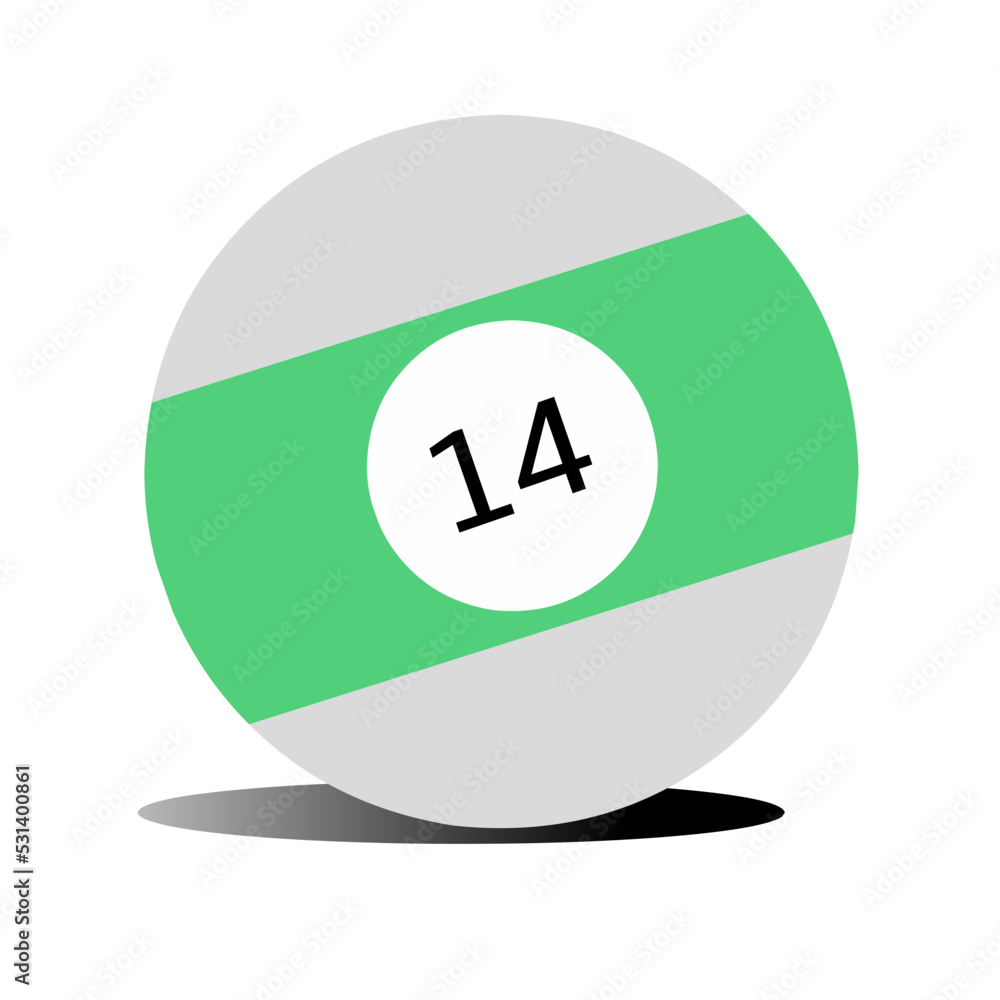 Billyard ball icon vector Billyard ball icon vector