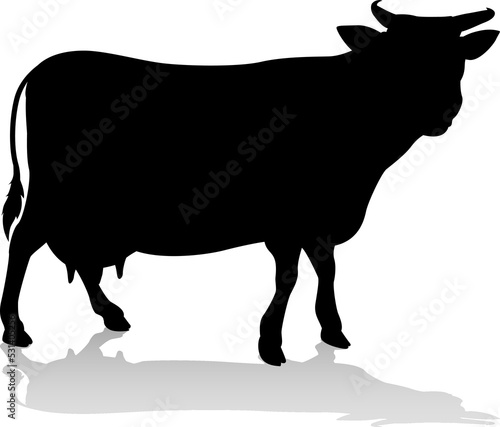 Cow Farm Animal Silhouette photo