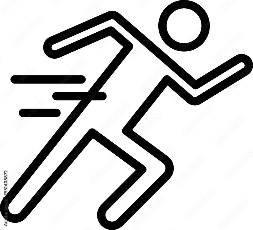 Run outline icon Run outline icon