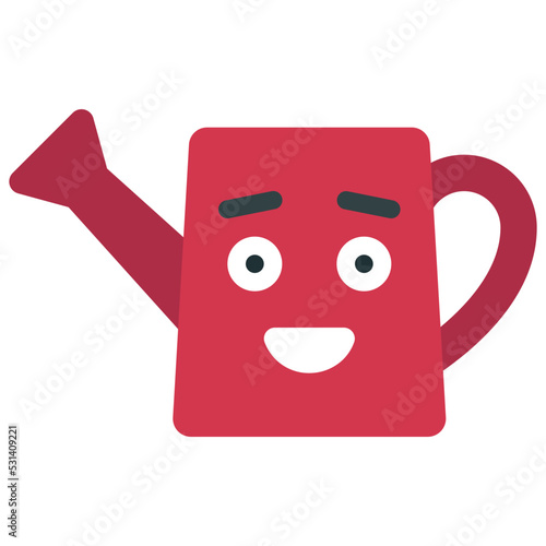 Happy Watering Can Icon