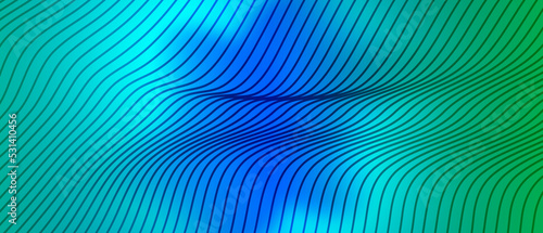 Abstract digital wave of particles. Futuristic point wave