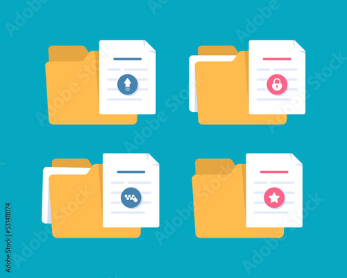 Uploading office file flat icon with gradient style. Uploading office document icon. File upload task icon for business and presentation