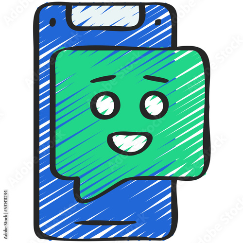 Send Happy Message Icon