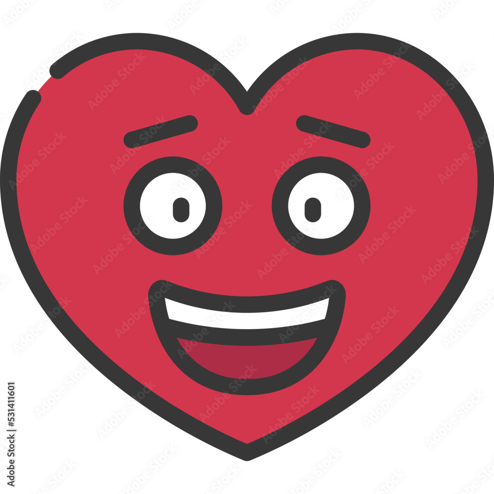 Happy Heart Emoji Icon Happy Heart Emoji Icon