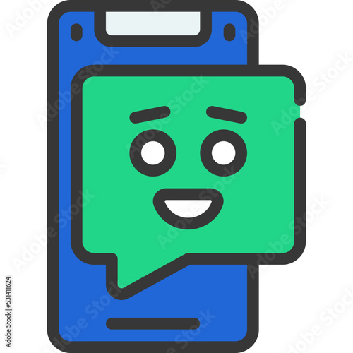 Send Happy Message Icon