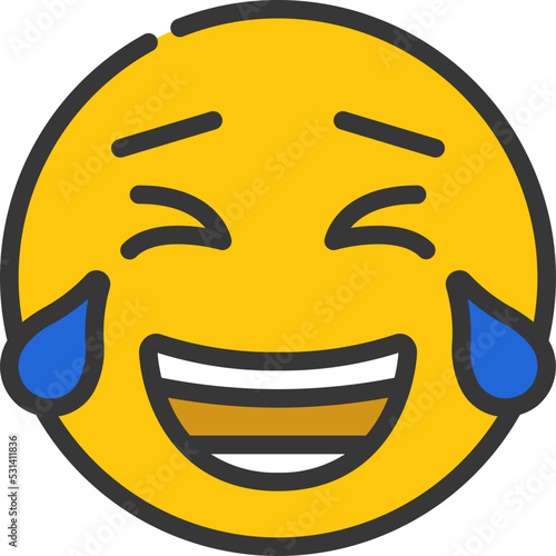 Laughing Face Emoji Icon