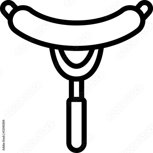 Sausage Grill Fork Icon