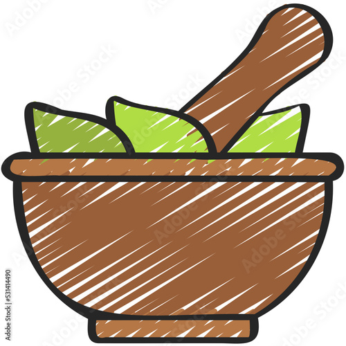 Herbal Mixing Bowl Icon