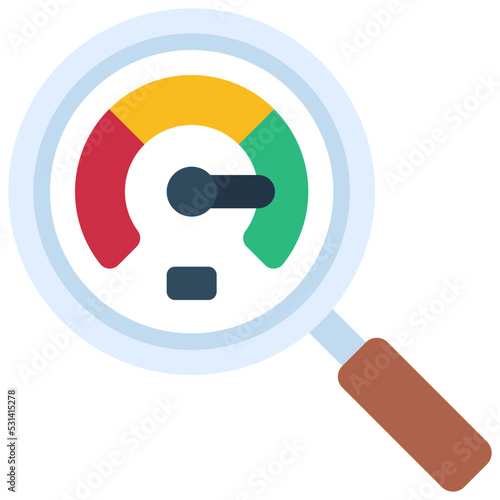 KPI Magnifying Glass Icon