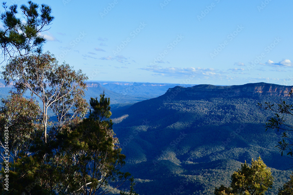 A view of the Blue Mountains from Sublime Point at Leura