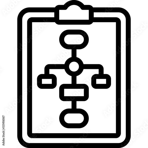 Flowchart Document Icon
