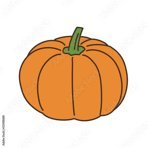 野菜のイラスト　農産物　食べ物　食材　食品　パンプキン