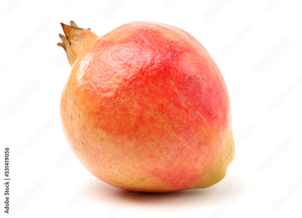 Juicy pomegranate on white background Juicy pomegranate on white background