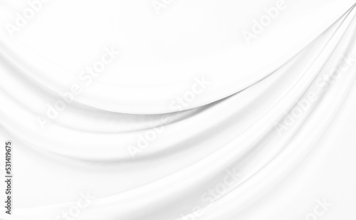 Fototapeta Naklejka Na Ścianę i Meble -  White gray satin texture that is white silver fabric silk background with beautiful soft blur pattern natural.