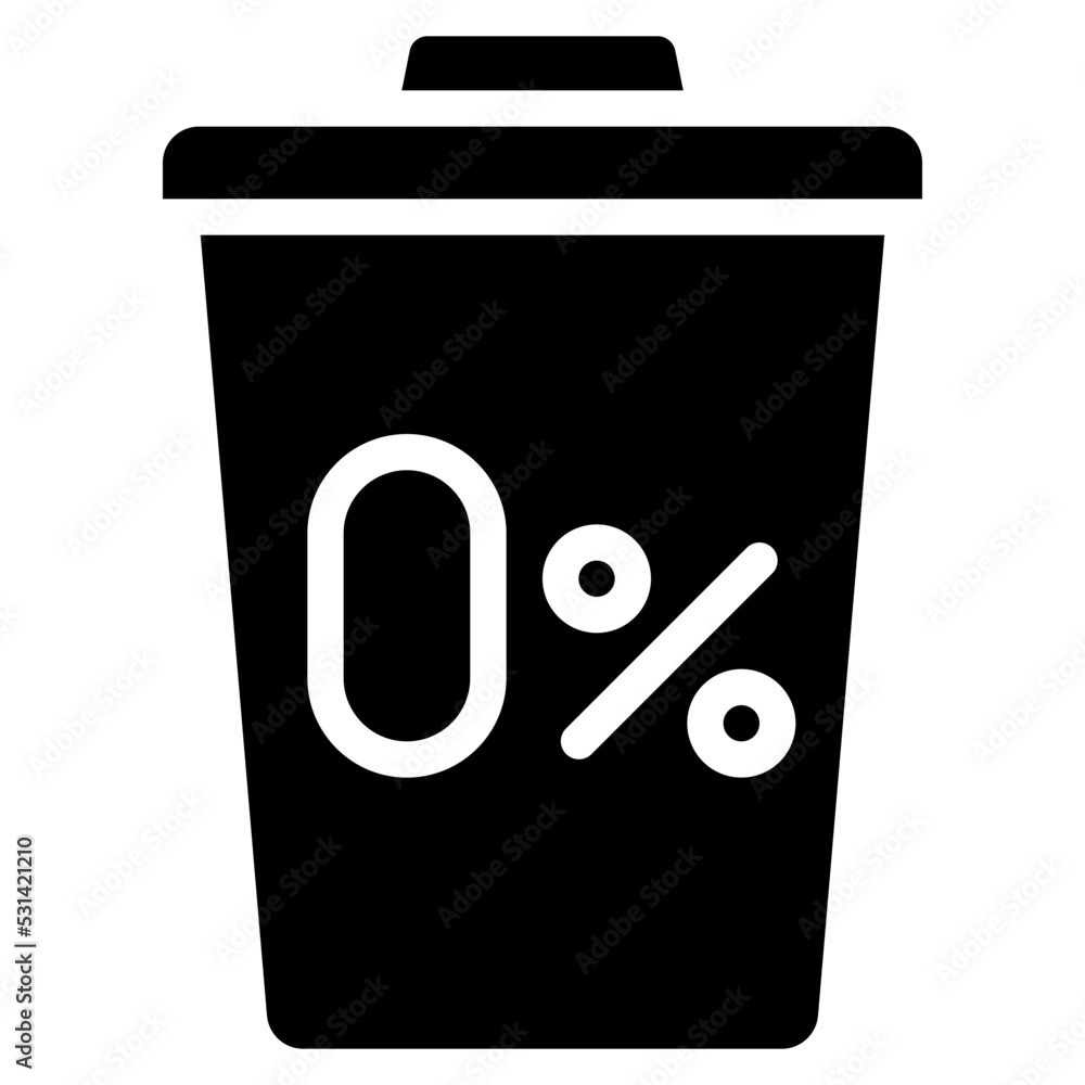 Zero Percent Waste Icon Zero Percent Waste Icon