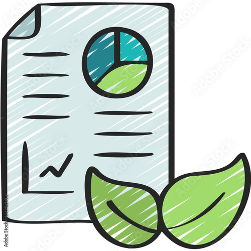 Sustainable Reporting Icon