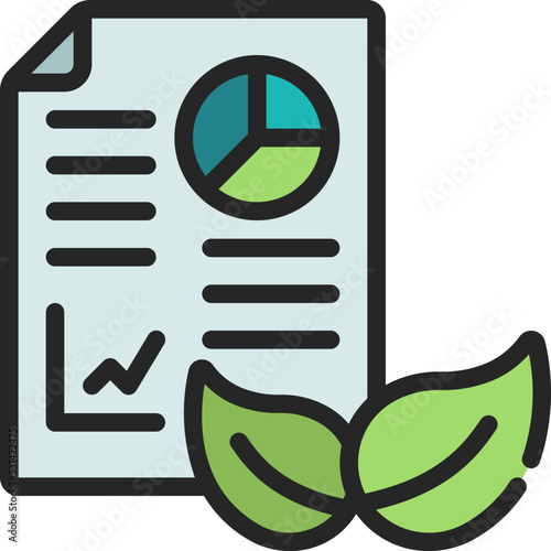 Sustainable Reporting Icon