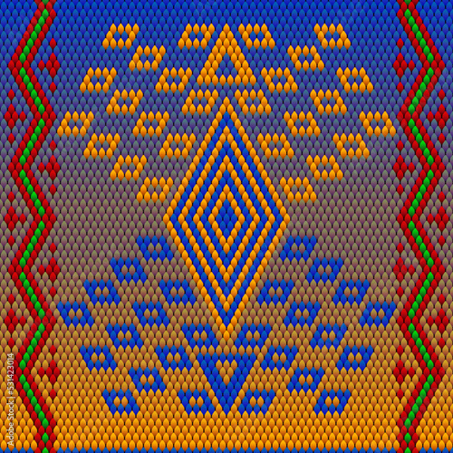 seamless knitted pattern