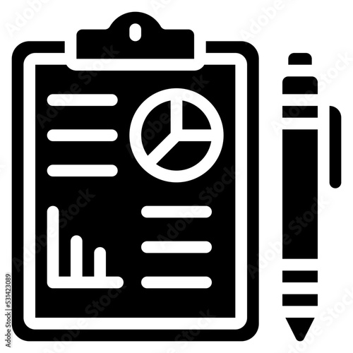 Data Reporting Clipboard Icon
