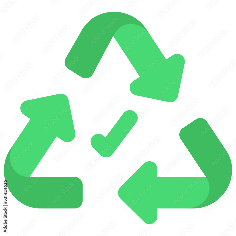 Recycled Sign Icon Recycled Sign Icon